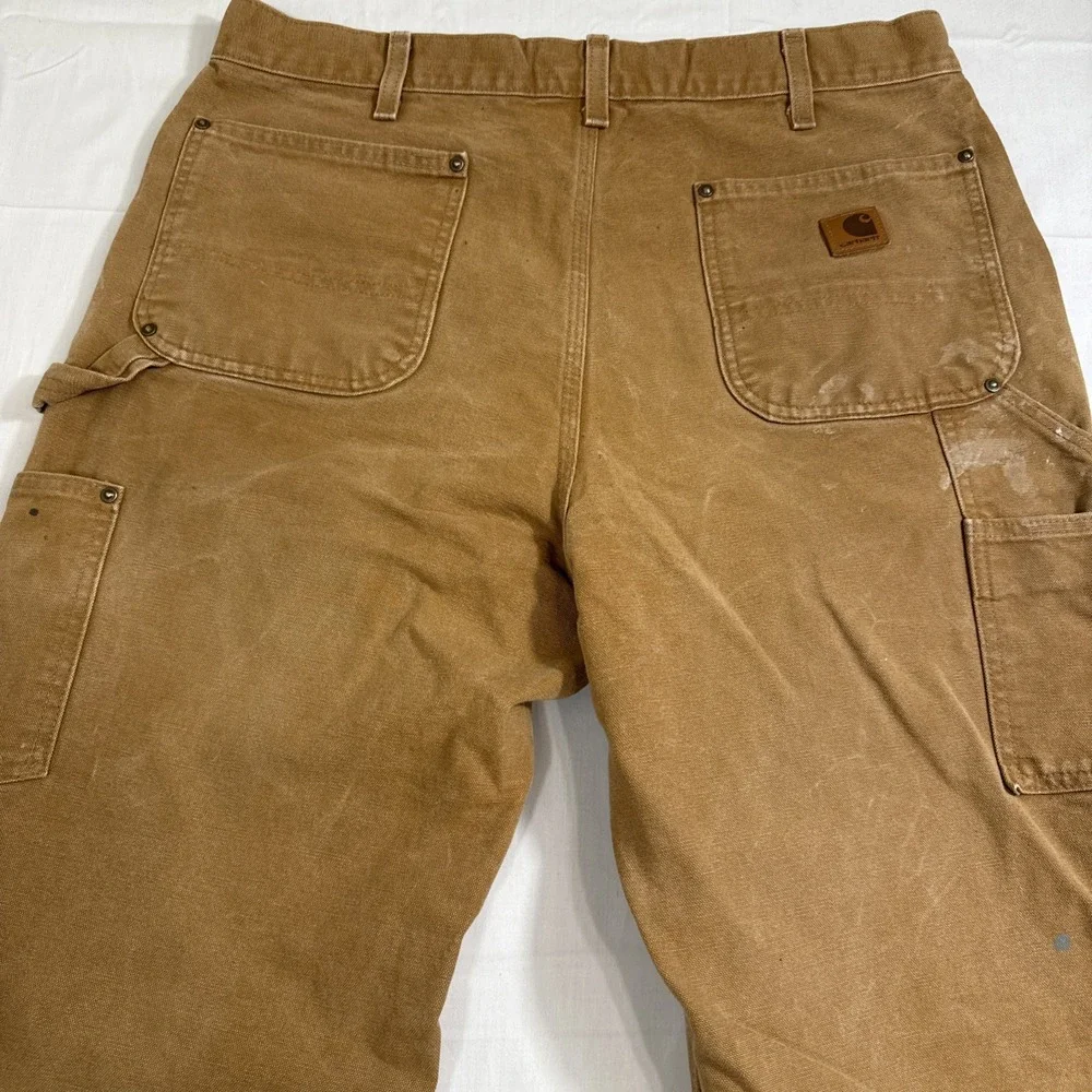 PANTS Carhartt MEN 36X36 Double Knee Carpenter LOOSE‎ ORIGINAL FIT  B136-BRN